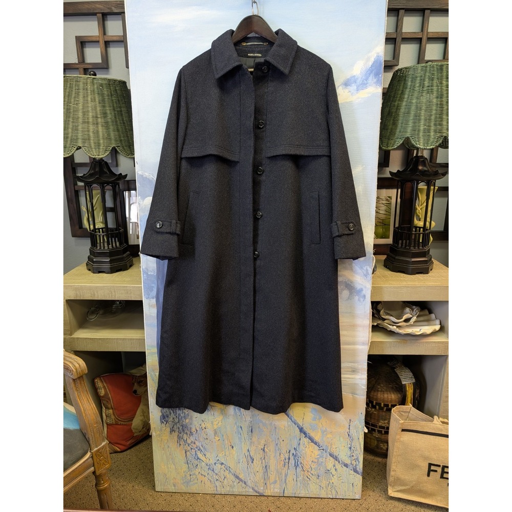 Vintage NEW! Schneiders Salzburg Womens 12 Wool Cape back Midi Coat